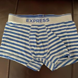 Express Boxer brief gray and blue stripes